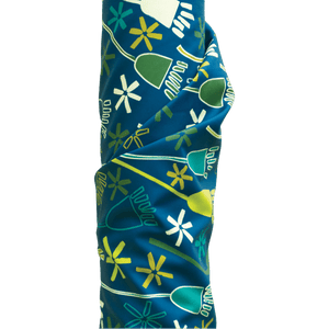 Canvas Dekostoff - Kinderstoff Blumen blau gemustert - Ida - krokkoli.